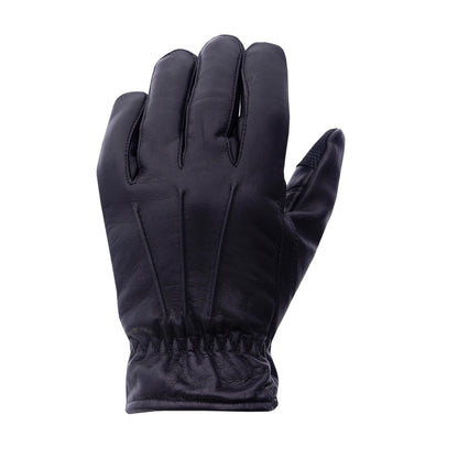 QUALITY WEARS USA LEATHER CUT RESISTANT GLOVES - PATROL DUTY SEARCH GLOVES - MEN MOTORCYCLE LEATHER GLOVES