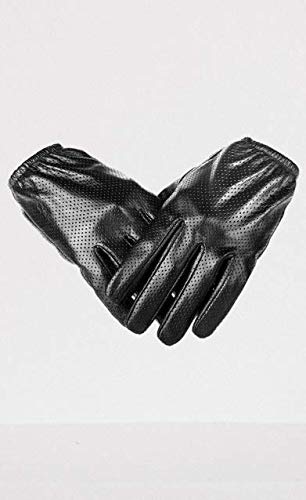QUALITY WEARS USA Leather Gloves for Men - Leather Chauffeur Driving Gloves - Unlined Motorcycle Leather Gloves