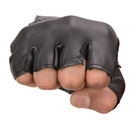 Interstate Leather Men's Basic Fingerless Gloves