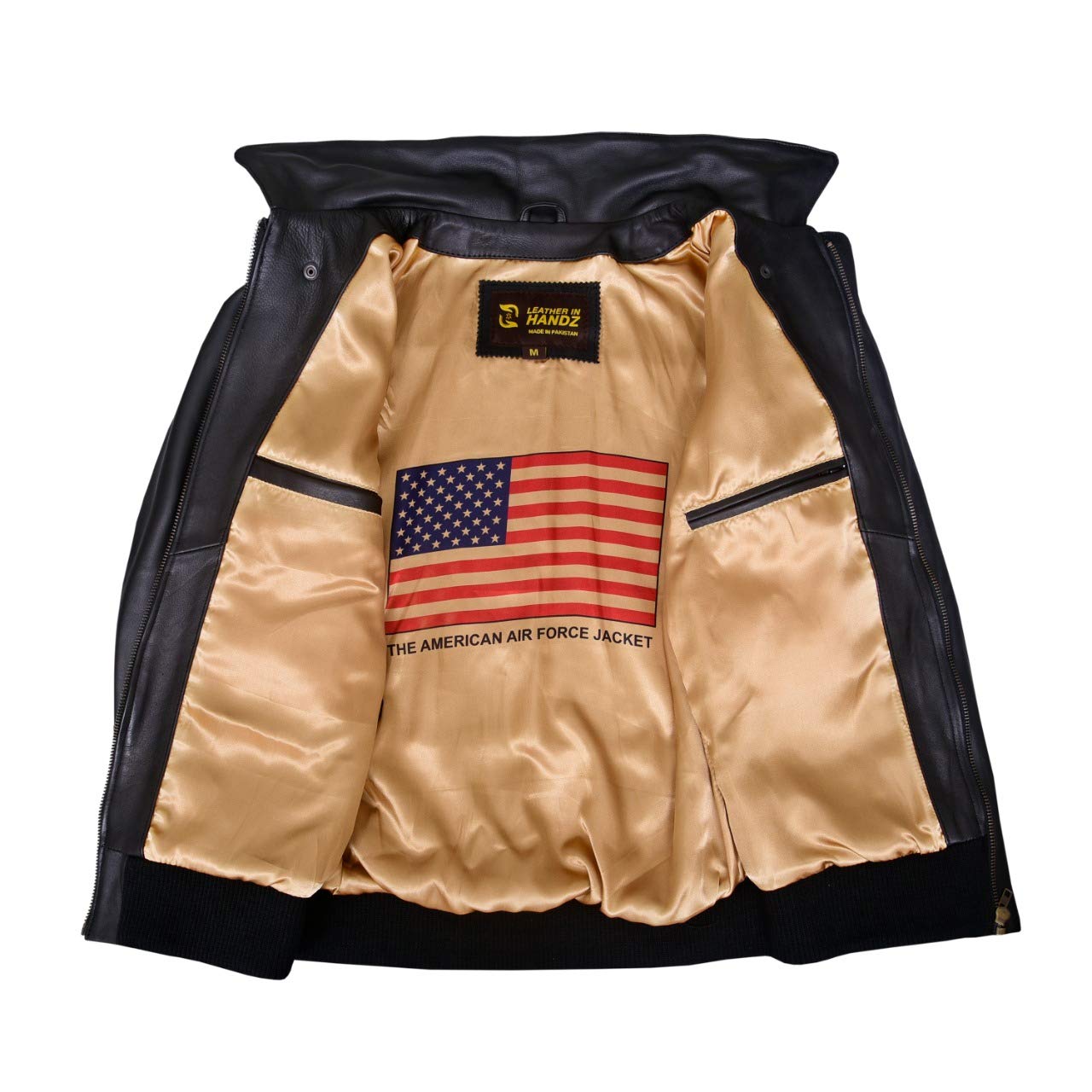 QUALITY WEARS USA Air Force A-2 Leather Flight Bomber Jacket Aviator pilot WWII Jacket (Regular & Special sizes)