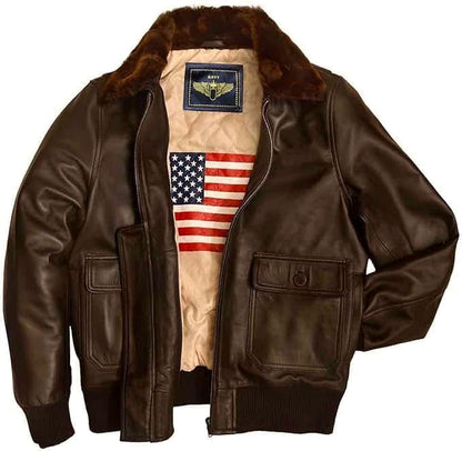 QUALITY WEARS USA Sheepskin Shearling Bomber Jacket Men 100% Natural Wool Fur Regular & Special Sizes (Antique-White Fur)