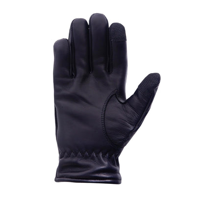 QUALITY WEARS USA LEATHER CUT RESISTANT GLOVES - PATROL DUTY SEARCH GLOVES - MEN MOTORCYCLE LEATHER GLOVES