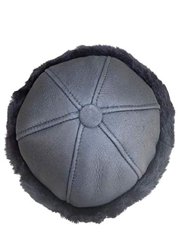 Unisex Sheepskin Beanie Hat -Russian Trapper Ushanka Aviator Winter hat