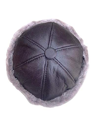 Unisex Sheepskin Beanie Hat -Russian Trapper Ushanka Aviator Winter hat