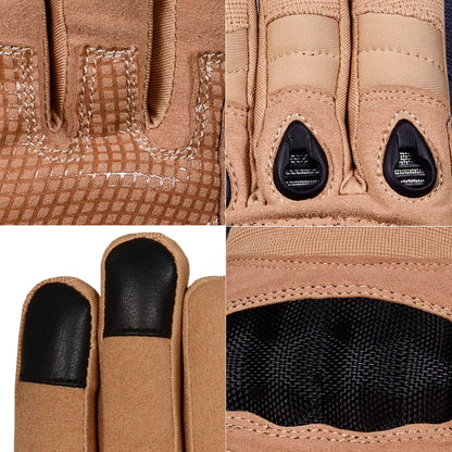 QUALITY WEARS USA Motorcycle Gloves for Men, Touchscreen Cycling Gloves for Outdoor Sports On-Road/Off-Road/Mountain Motorcycle Motorcross Motorbike Dirt Bike Bicycle Racing ATV