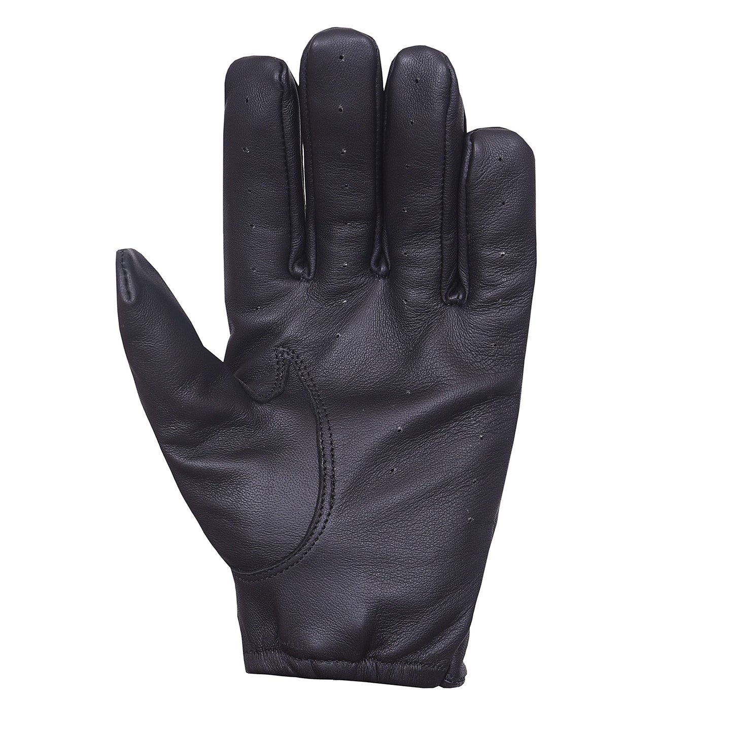 QUALITY WEARS USA Men’s Full-Fingered Leather Gloves for Men - Leather Driving Gloves - Motorcycle Racing Gloves