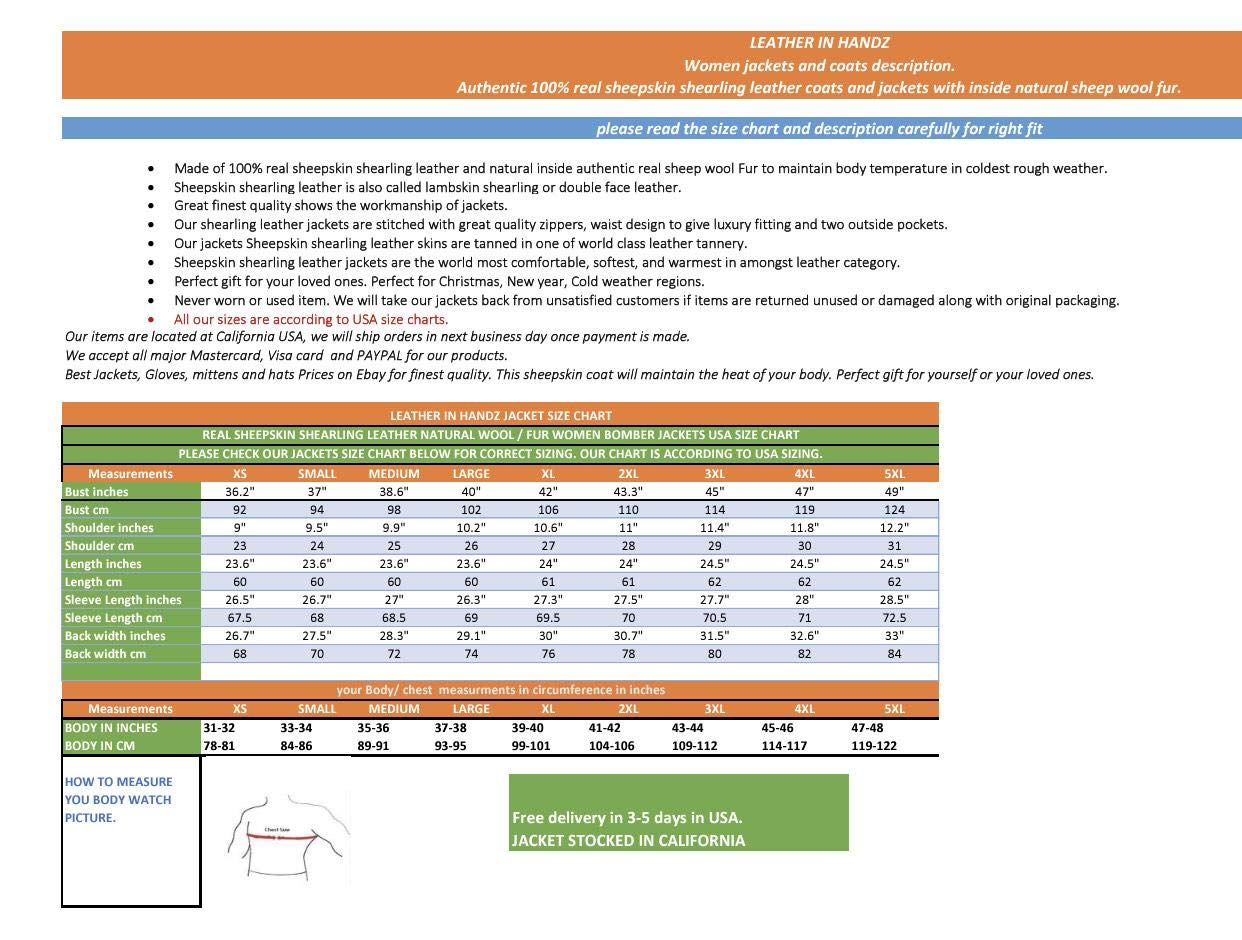 Sheepskin Shearling Leather Bomber Jacket 100% Natural Wool Fur Pilot Jacket (Black- Fur)
