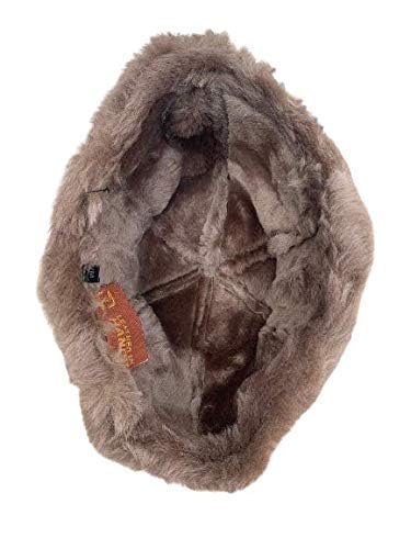 Unisex Sheepskin Beanie Hat -Russian Trapper Ushanka Aviator Winter hat