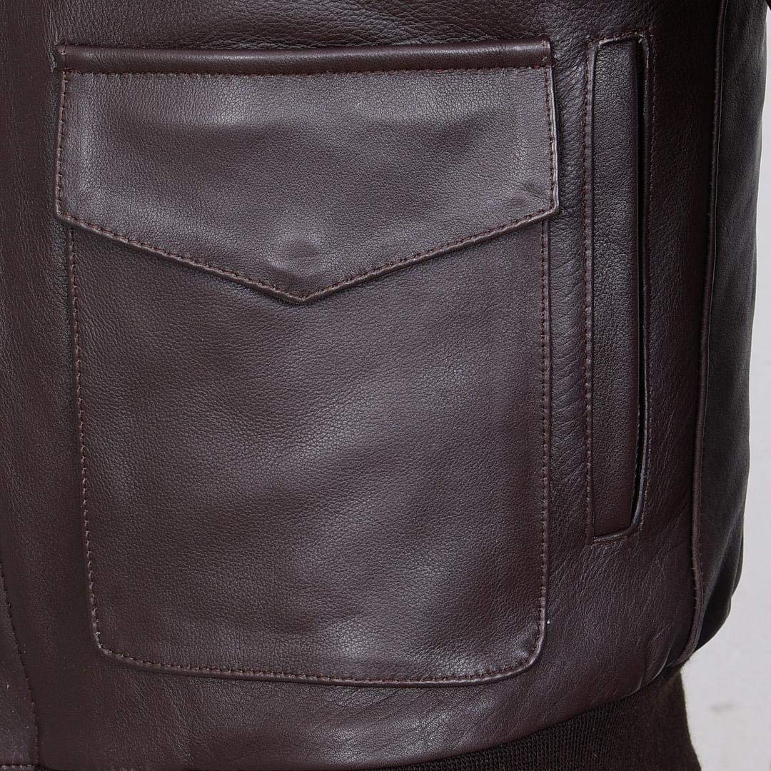 QUALITY WEARS USA Air Force A-2 Leather Flight Bomber Jacket Aviator pilot WWII Jacket (Regular & Special sizes)