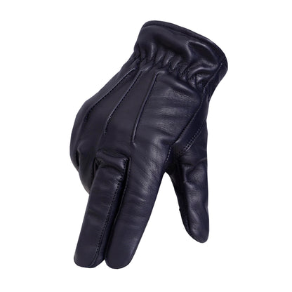 QUALITY WEARS USA LEATHER CUT RESISTANT GLOVES - PATROL DUTY SEARCH GLOVES - MEN MOTORCYCLE LEATHER GLOVES