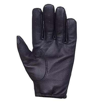 QUALITY WEARS USA Leather Driving Gloves Unlined - Motorcycle Racing Summer Gloves