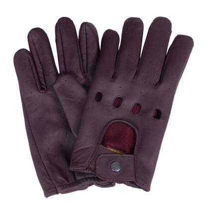 QUALITY WEARS USA Leather Unlined Driving Gloves Men - Duty Search Motorcycle Summer Gloves