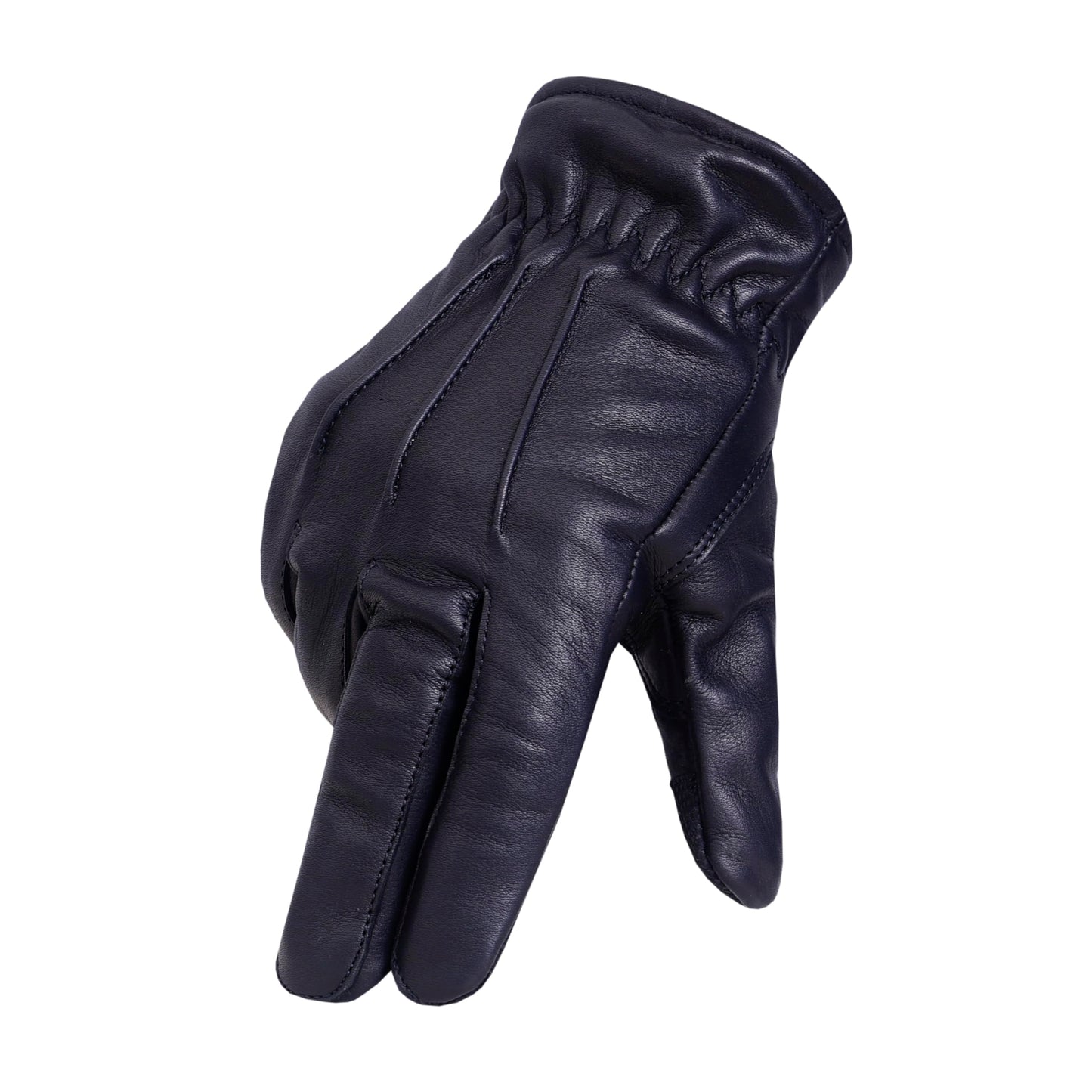 QUALITY WEARS USA LEATHER CUT RESISTANT GLOVES - PATROL DUTY SEARCH GLOVES - MEN MOTORCYCLE LEATHER GLOVES