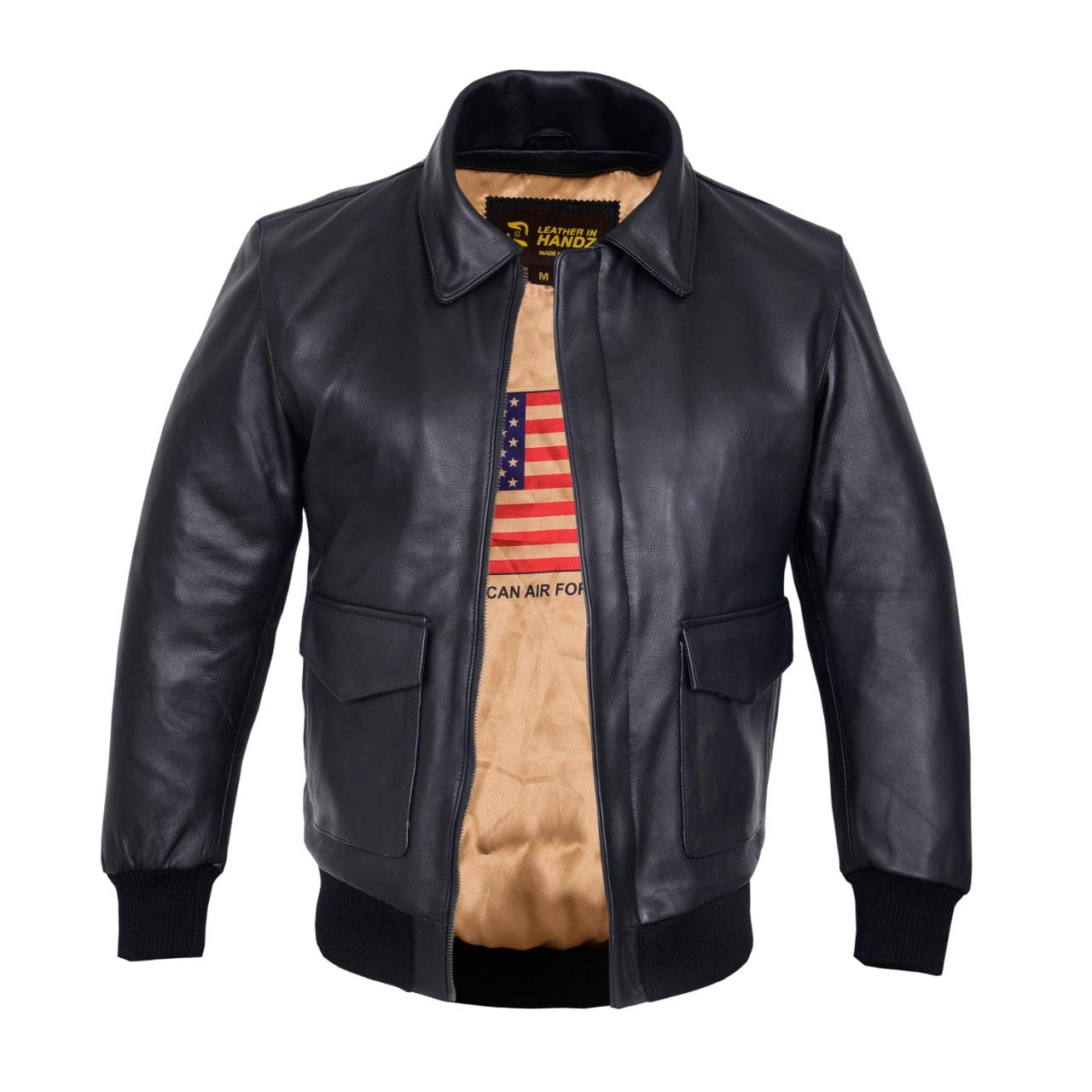 QUALITY WEARS USA Air Force A-2 Leather Flight Bomber Jacket Aviator pilot WWII Jacket (Regular & Special sizes)