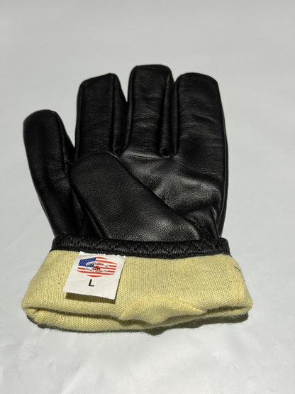 QUALITY WEARS USA Leather CUT RESISTANT PATROL DUTY SEARCH GLOVES (Small)