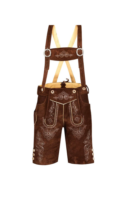QUALITY WEARS USA Lederhosen Men - Authentic Lederhosen for Men, Oktoberfest Outfit - Style 2