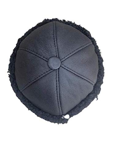 Unisex Sheepskin Beanie Hat -Russian Trapper Ushanka Aviator Winter hat