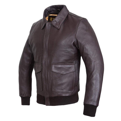 QUALITY WEARS USA Air Force A-2 Leather Flight Bomber Jacket Aviator pilot WWII Jacket (Regular & Special sizes)