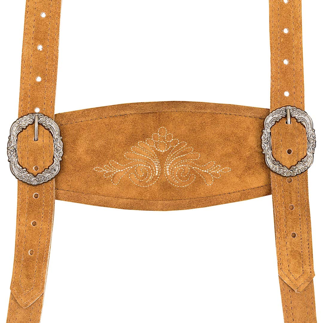 QUALITY WEARS USA Lederhosen Men - Authentic Oktoberfest Lederhosen - German Bavarian Costume