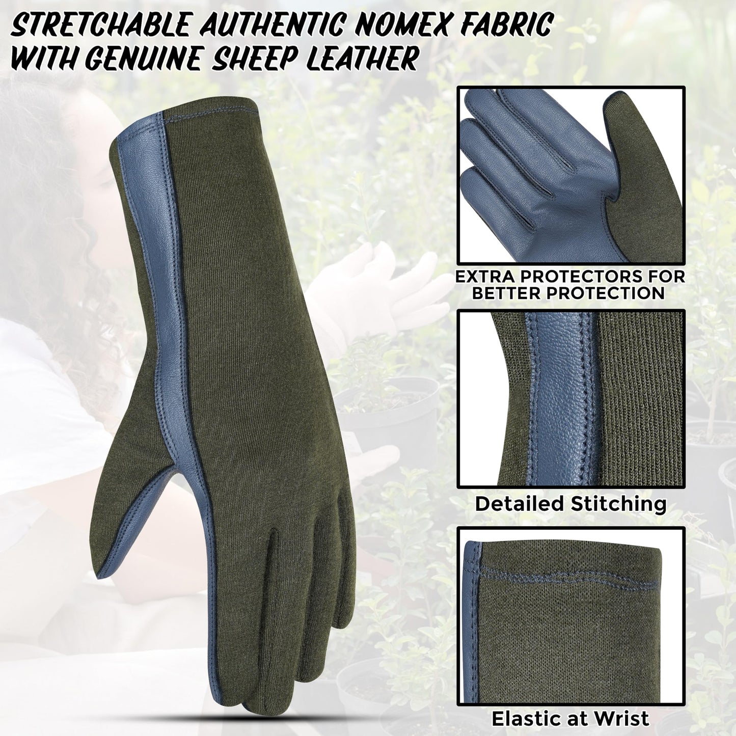 Unisex flying Gloves - Aviation Flyer Gloves