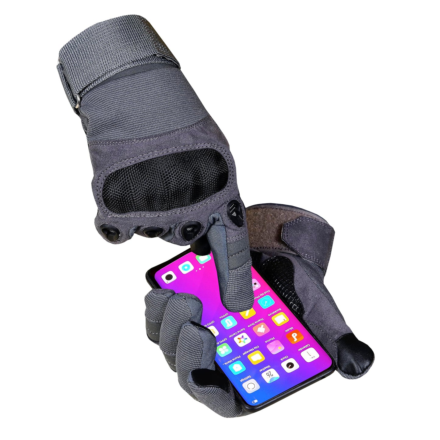 QUALITY WEARS USA Motorcycle Gloves for Men, Touchscreen Cycling Gloves for Outdoor Sports On-Road/Off-Road/Mountain Motorcycle Motorcross Motorbike Dirt Bike Bicycle Racing ATV