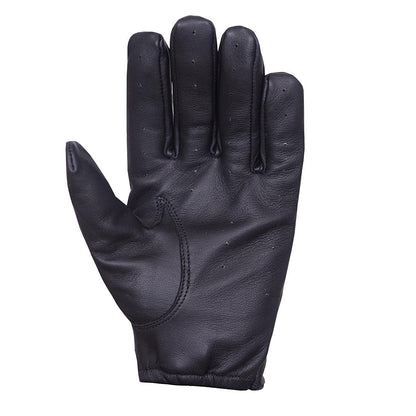 QUALITY WEARS USA Leather Driving Gloves Unlined - Motorcycle Racing Summer Gloves
