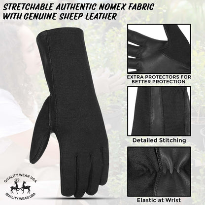 QUALITY WEARS USA Unisex Flyer Gloves (Black, Tan, Green)