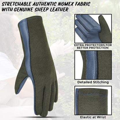 Unisex flying Gloves - Aviation Flyer Gloves