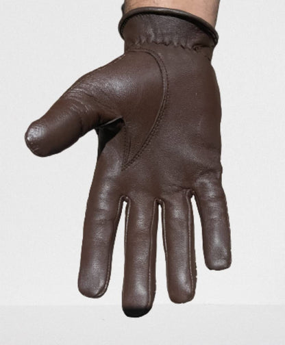 QUALITY WEARS USA Leather Unlined Driving Gloves Men - Duty Search Motorcycle Summer Gloves