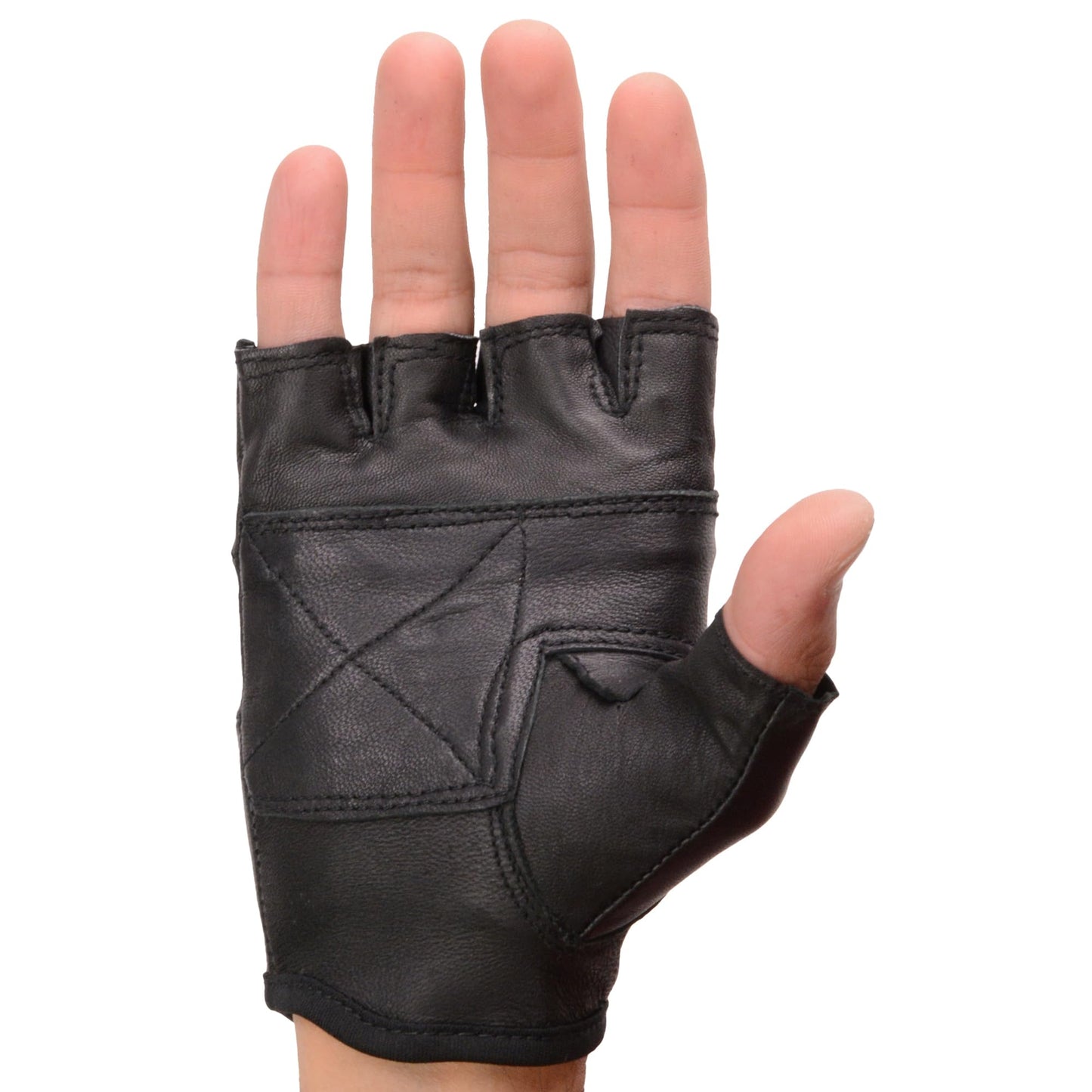 Interstate Leather Men's Basic Fingerless Gloves
