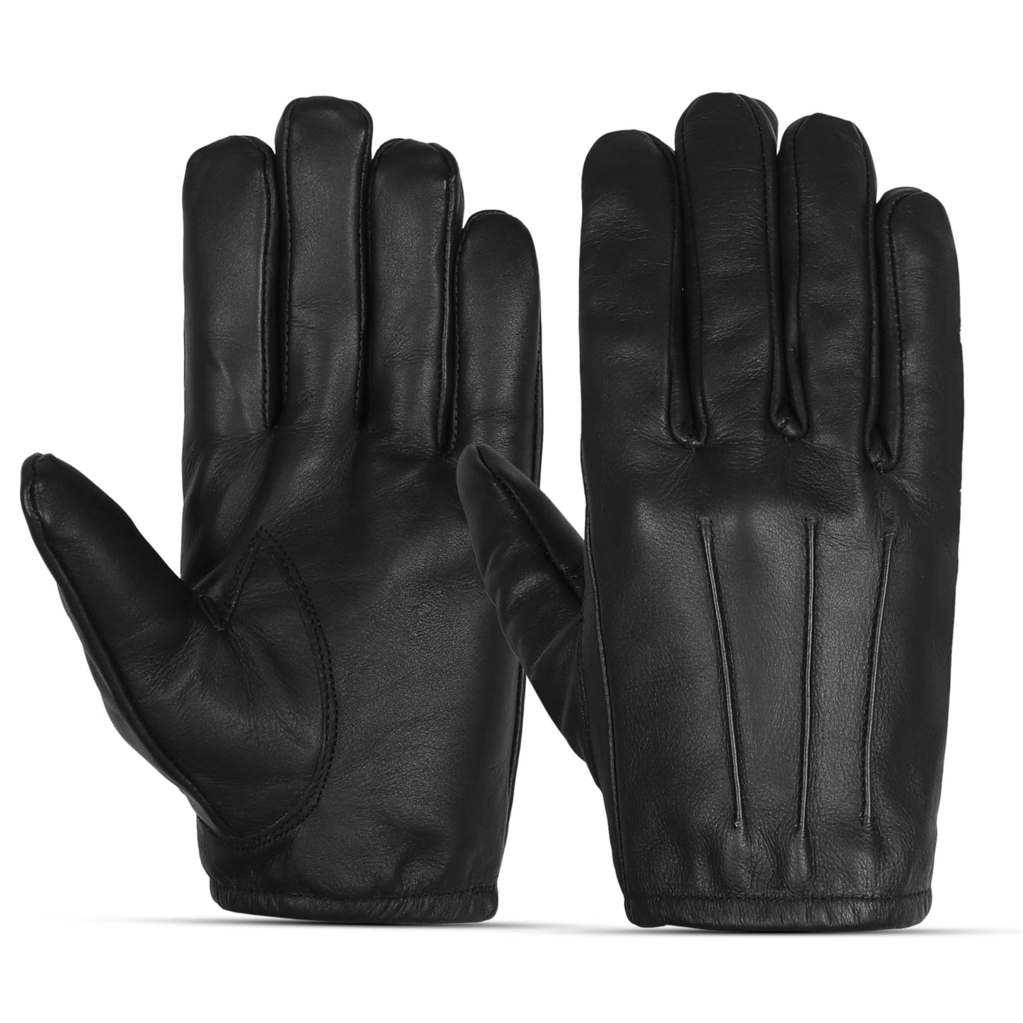 QUALITY WEARS USA LEATHER CUT RESISTANT GLOVES - PATROL DUTY SEARCH GLOVES FOR MEN