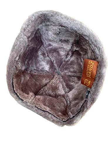 Unisex Sheepskin Beanie Hat -Russian Trapper Ushanka Aviator Winter hat