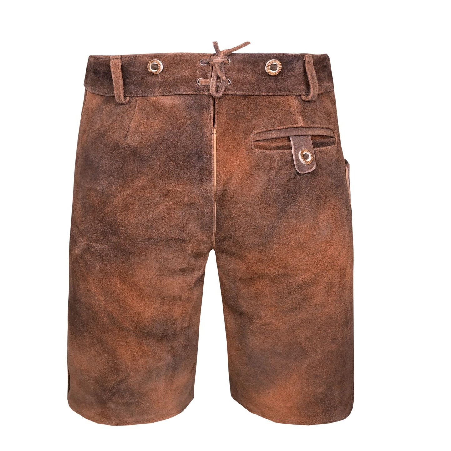 QUALITY WEARS USA Lederhosen Men - Authentic German Bavarian Lederhosen - Men Oktoberfest Lederhosen Rustic Bronze