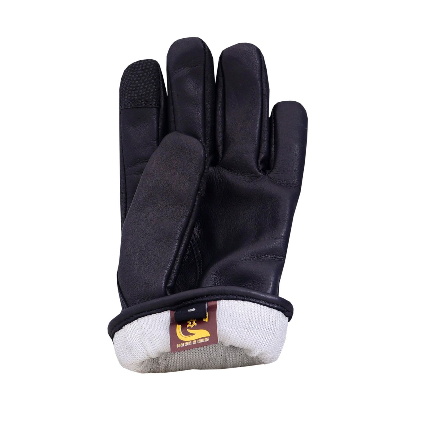 QUALITY WEARS USA LEATHER CUT RESISTANT GLOVES - PATROL DUTY SEARCH GLOVES - MEN MOTORCYCLE LEATHER GLOVES