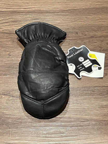 QUALITY WEARS USA Leather Winter Leather Mittens Men - Motorcycle Waterproof Mittens Outdoor Leather Mittens