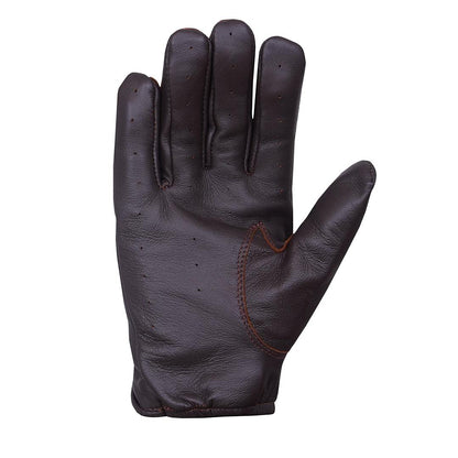 QUALITY WEARS USA Leather Unlined Driving Gloves Men - Duty Search Motorcycle Summer Gloves